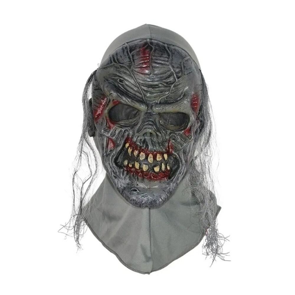 NEW Adult Zombie Skull Ghoul Monster Mask Halloween Costume Accessory Fun World